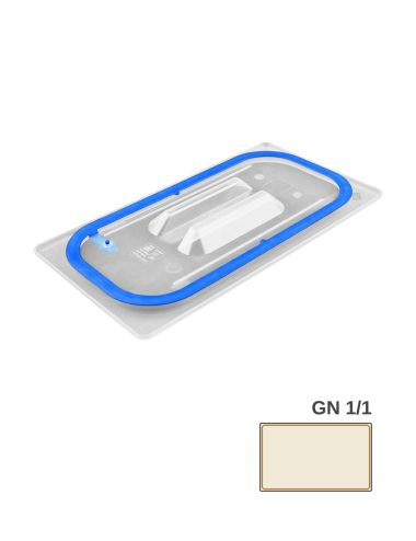 GN 1/1 - Couvercle hermétique à joint surmoulé en polypropylène - PADERNO