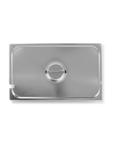 Couvercle à encoche louche en inox pour bacs GN 1/1 à 1/6 - PADERNO
