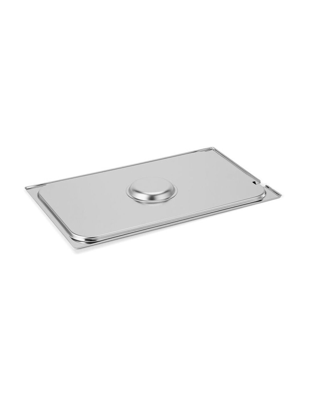 Couvercle à encoche louche en inox pour bacs GN PADERNO - vue en perspective