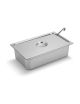 Couvercle à encoche louche en inox pour bacs GN 1/1 à 1/6 - PADERNO