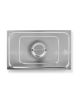 Couvercle à joint silicone en inox pour bacs GN 1/1 à 1/6 - PADERNO