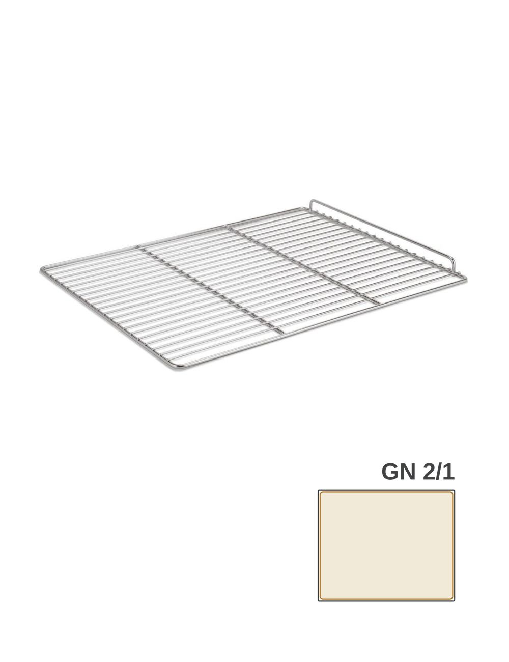 GN 2/1 - Grille en fil inox avec arrêt - PADERNO