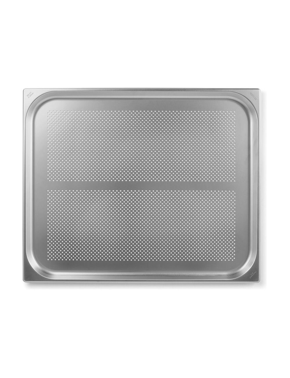 Bac GN 2/1 perforé en inox PADERNO - vue de dessus