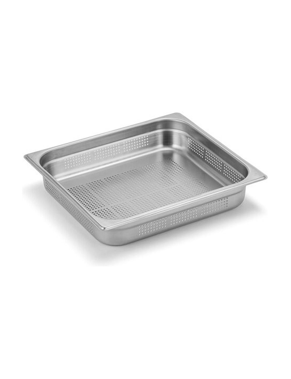 Bac GN 2/3 perforé en inox - profondeur 6,5 cm