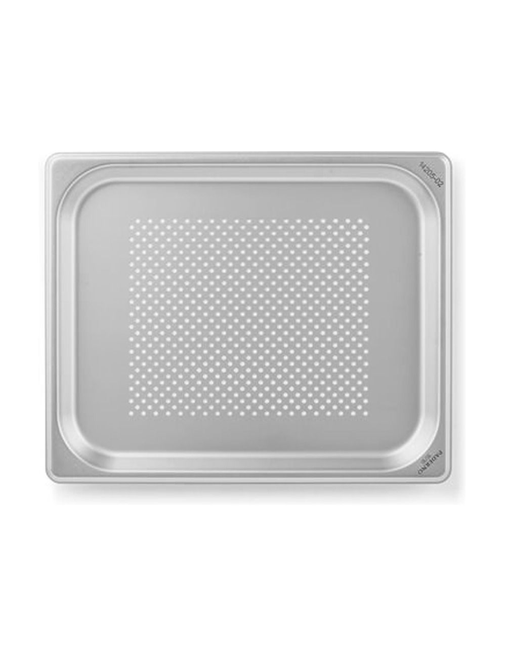 Bac GN 1/2 perforé en inox PADERNO - vue de dessus