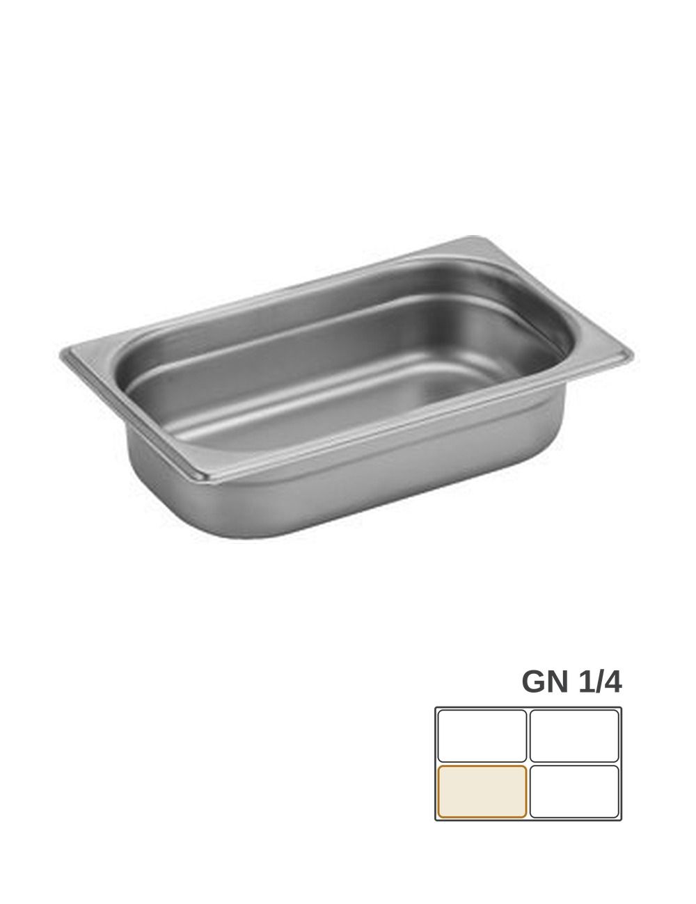 GN 1/4 - Bac gastronorme en inox - PADERNO
