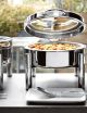 Rond vitré - Chafing dish Atlantic sur pieds électrique - PADERNO