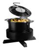 Round Black - Induction Station with Temperature Regulator - PADERNO