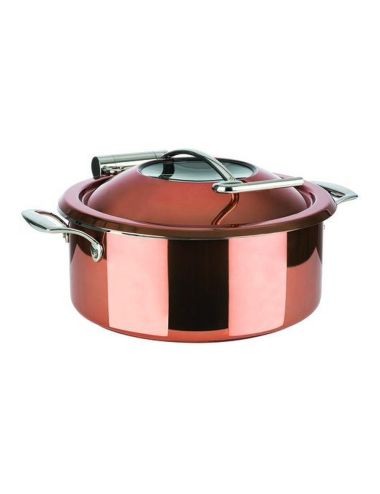 Cuivre vitré - Chafing dish rond induction Ø30,5cm - PADERNO