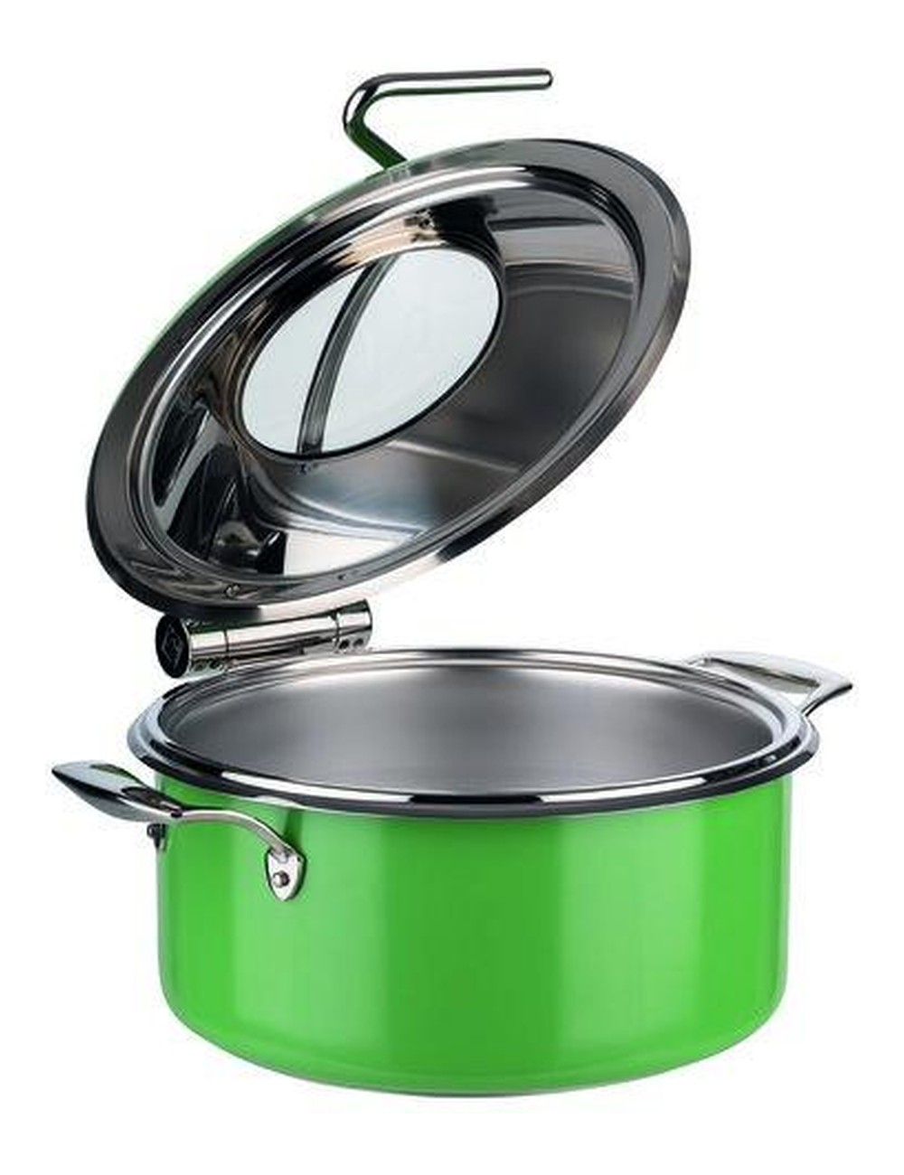 Chafing dish vert ouvert, couvercle à fenêtre vitrée - PADERNO