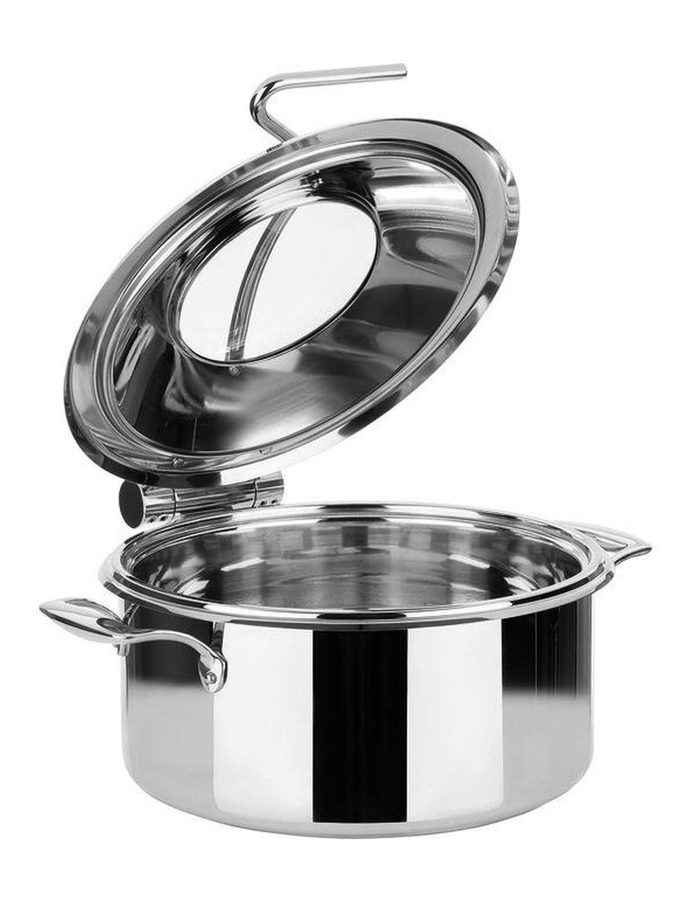 Chafing dish inox ouvert, couvercle à fenêtre vitrée - PADERNO