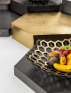 Doré (H10cm) - Présentoir hexagonal buffet Scala - ZIEHER