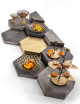Doré (H10cm) - Présentoir hexagonal buffet Scala - ZIEHER