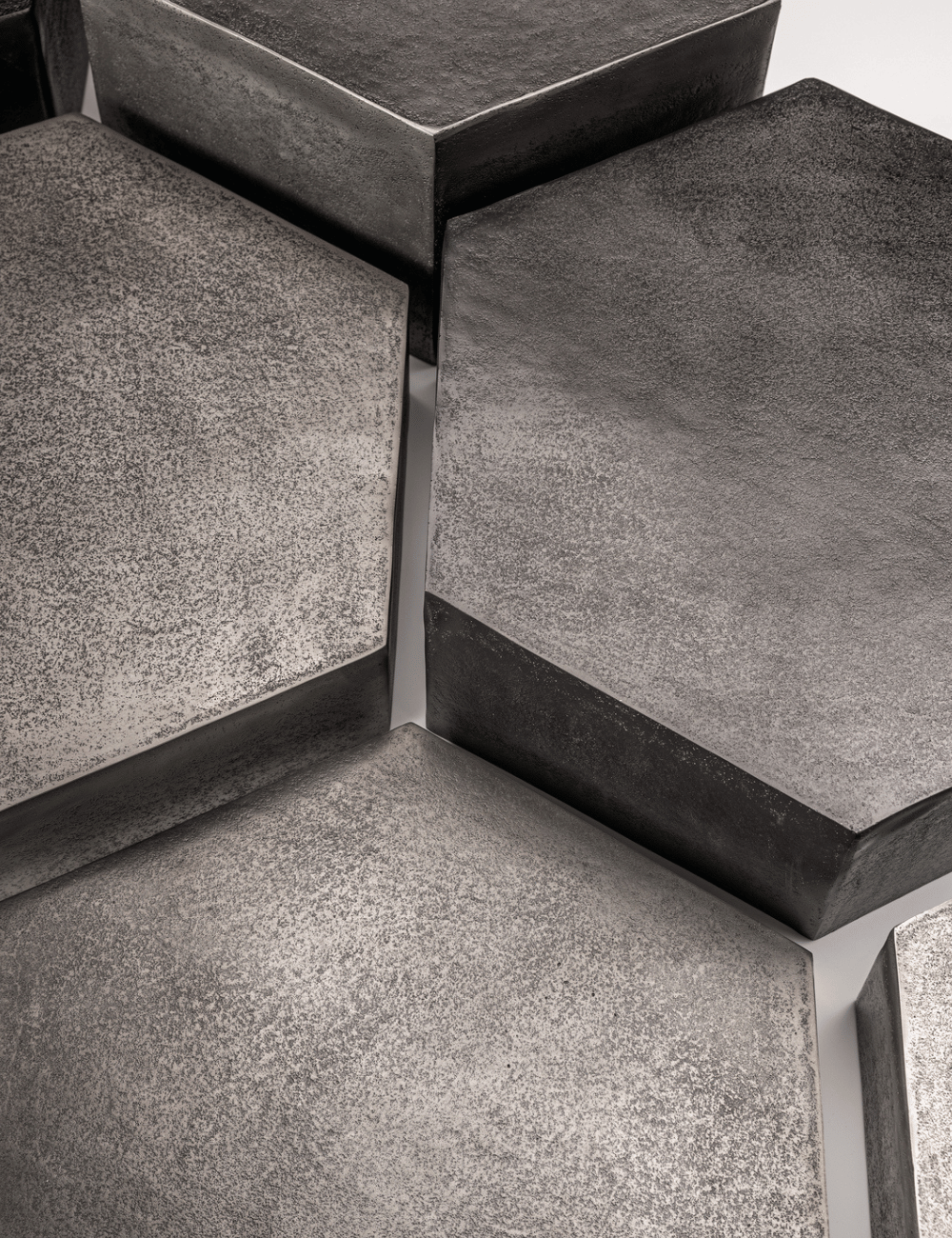 Close-up of the Scala collection's mixed grey and nickel tones - ZIEHER