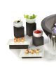 Dark Grey (H20cm) - Konkret Compact Buffet Display, pack of 2 - ZIEHER