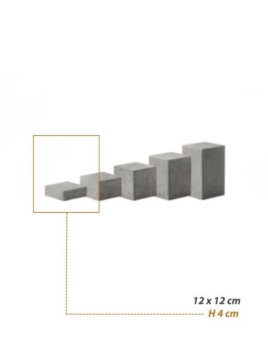 Light Grey (H4cm) - Konkret Compact Buffet Display, pack of 2 - ZIEHER