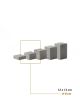 Gris clair (H8cm) - Présentoir compact Konkret, lot de 2 - ZIEHER