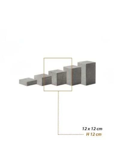 Light Grey (H12cm) - Konkret Compact Buffet Display, pack of 2 - ZIEHER