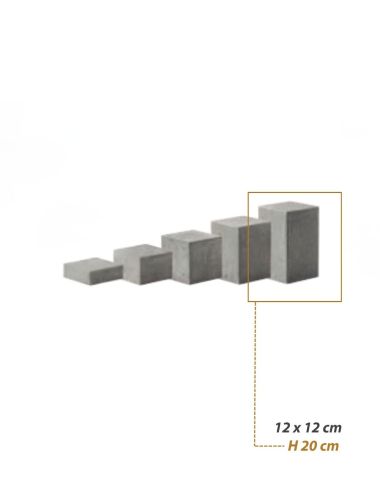 Light Grey (H20cm) - Konkret Compact Buffet Display, pack of 2 - ZIEHER