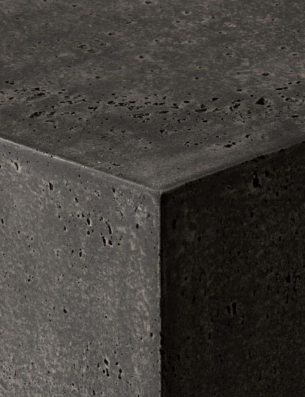 Close-up of the concrete-look texture, dark grey - Konkret Collection ZIEHER