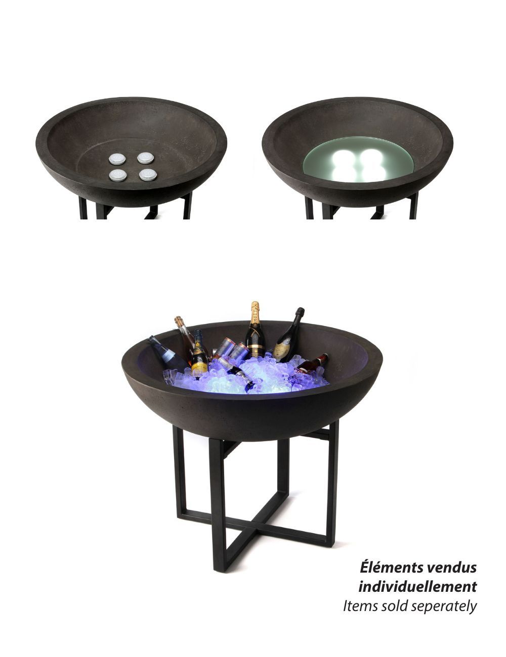 Fitting the LED light inside the Konkret XXL bowl - ZIEHER