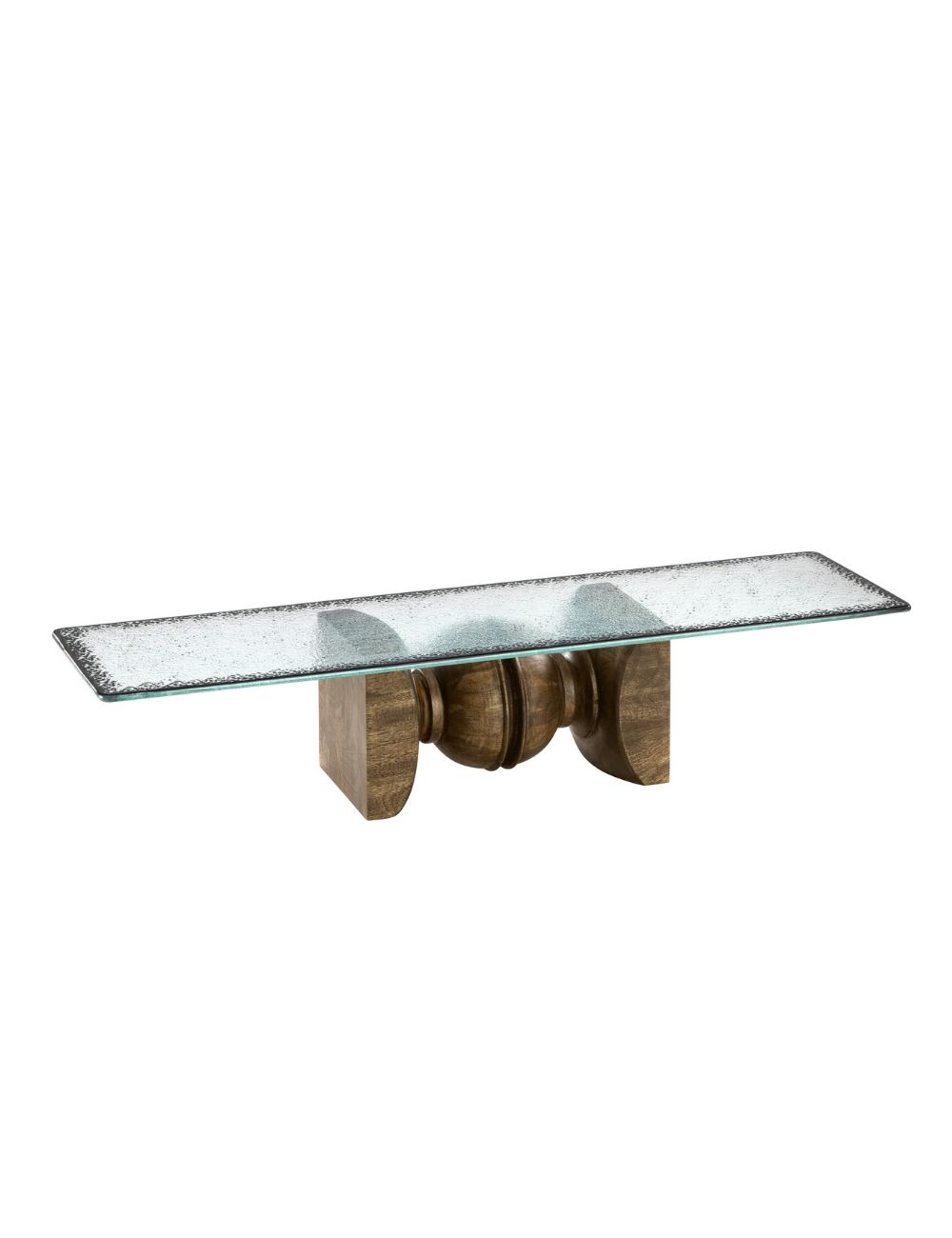 Époques base in lying position (H15cm), with rectangular Ombra plate - ZIEHER