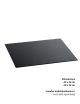 Plateau rectangulaire verre trempé noir - ZIEHER