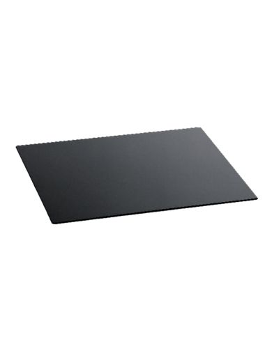 Plateau rectangulaire verre trempé noir - ZIEHER