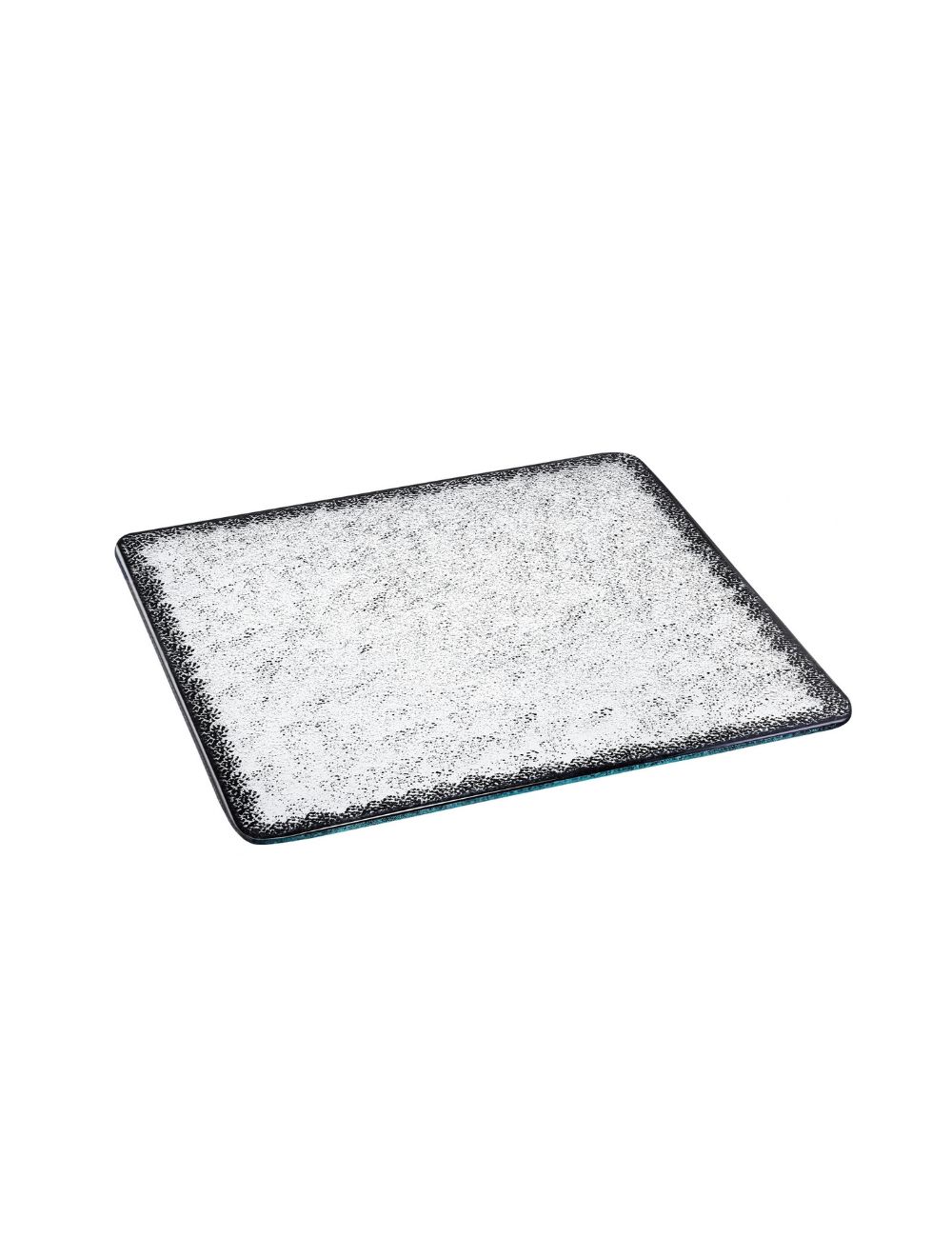 Plateau carré verre structuré Ombra - ZIEHER