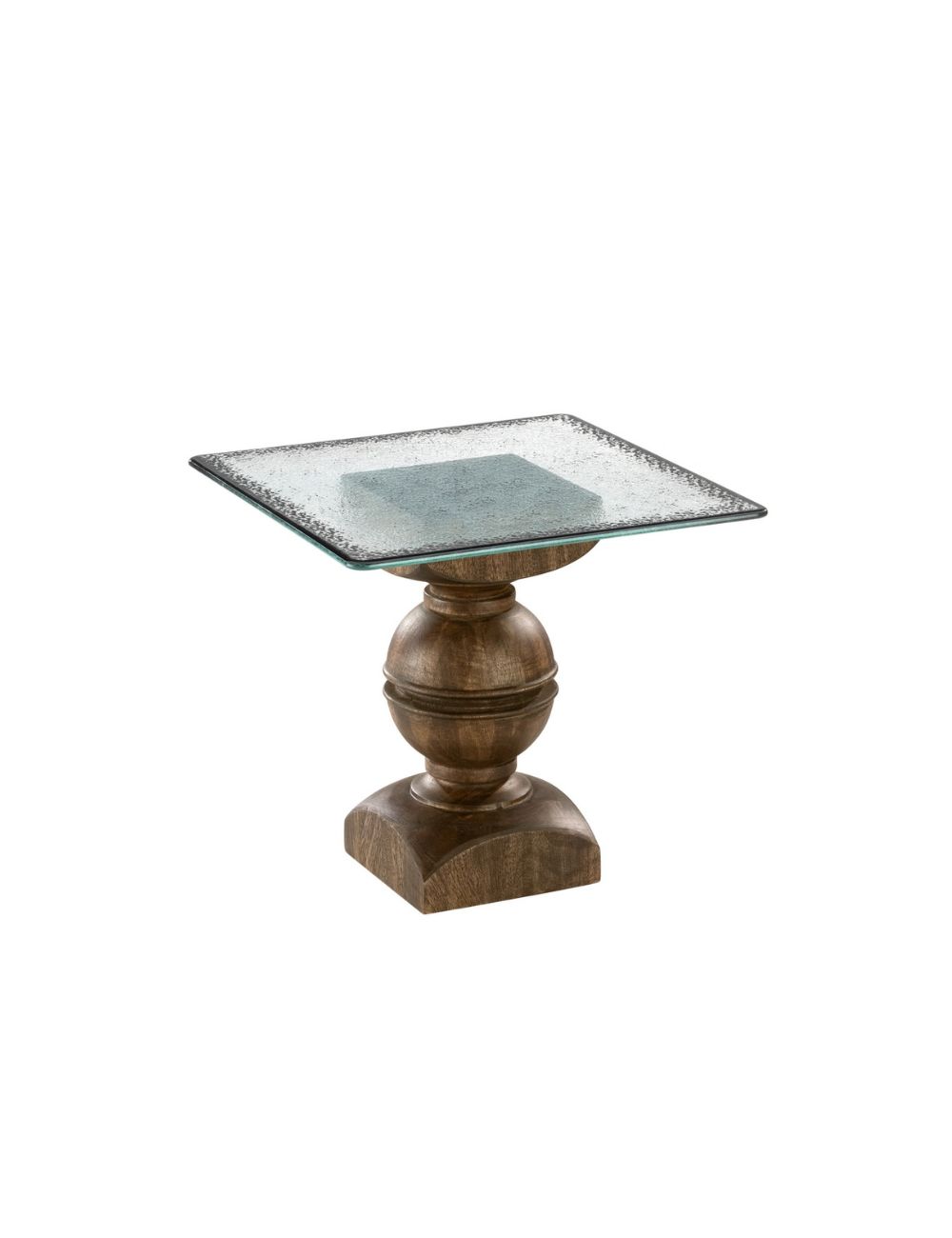 Plateau carré verre structuré Ombra - ZIEHER