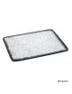Plateau rectangulaire verre structuré Ombra (50x42cm) - ZIEHER