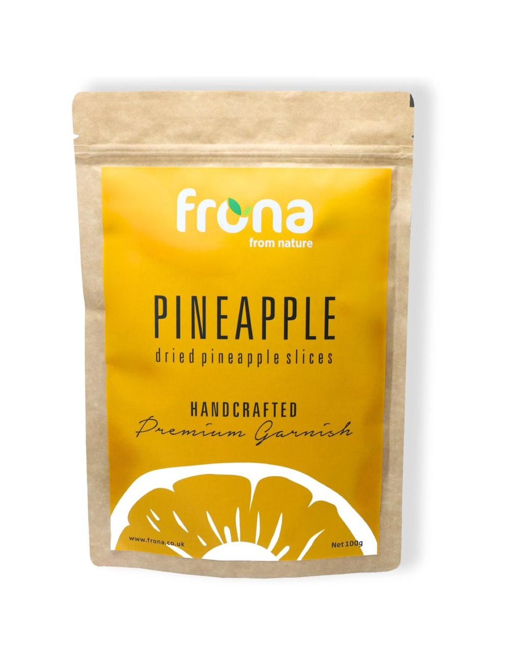 Pineapple - Dried Slices 100% Natural (100 g) - FRONA