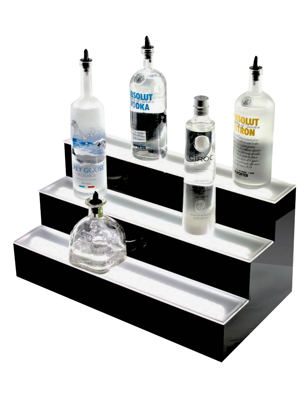 3 Tier LED Bottle Display (60 cm) - BarProfessional