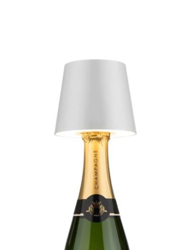 Rechargeable LED Bottle Lamp — White — BarProfessional