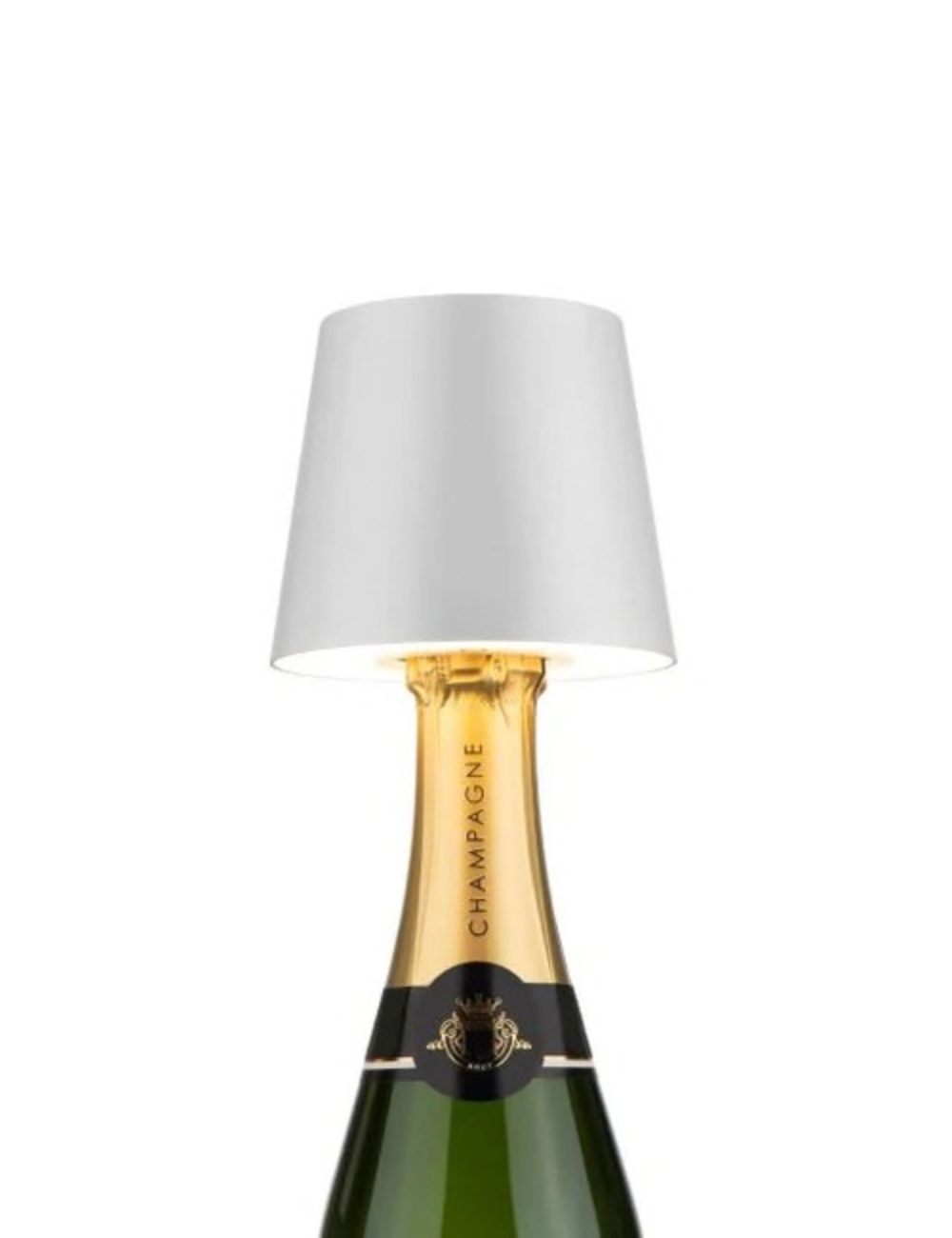 Rechargeable LED Bottle Lamp — White — BarProfessional