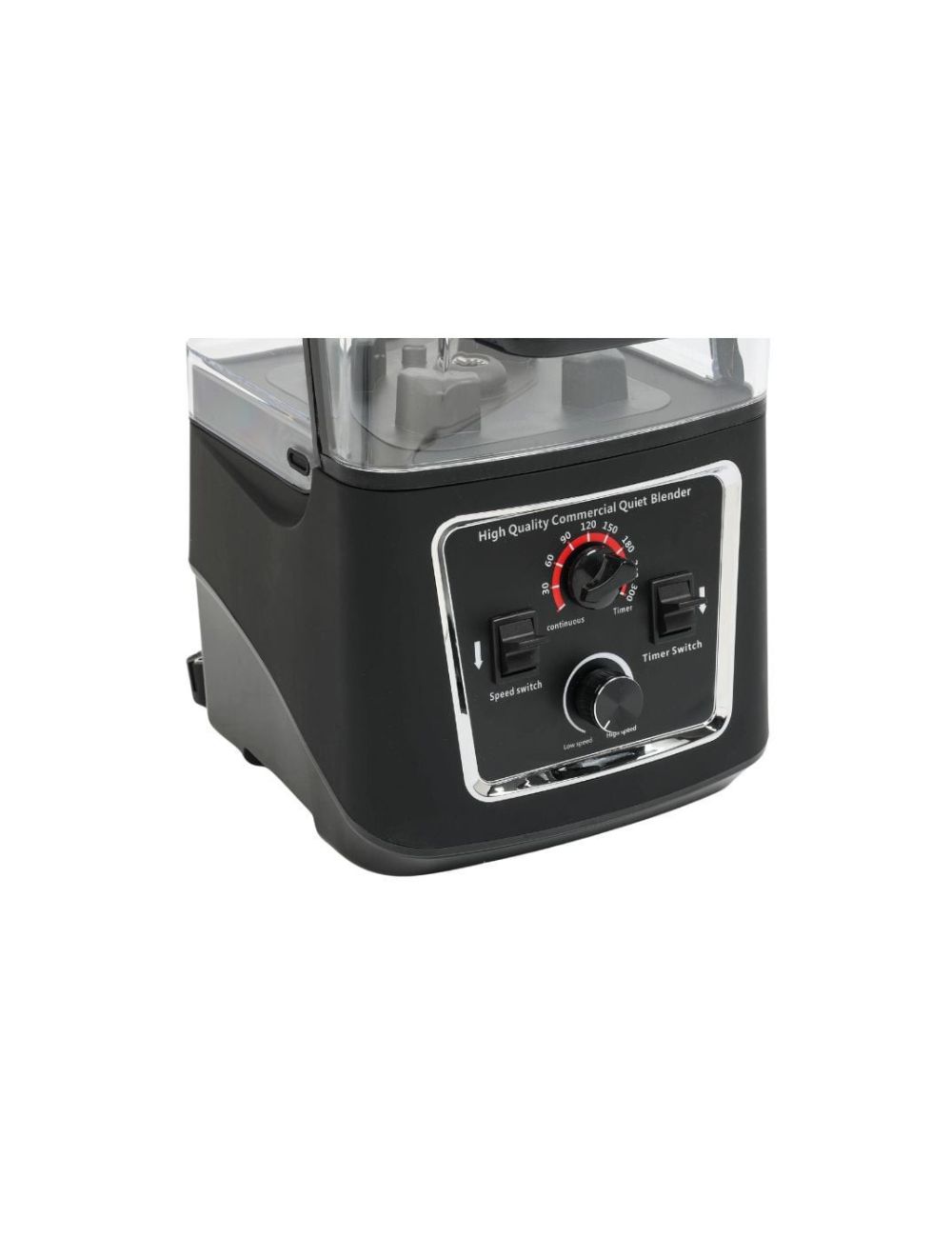 DYNASTEEL sound-insulated professional blender, close-up of the motor base