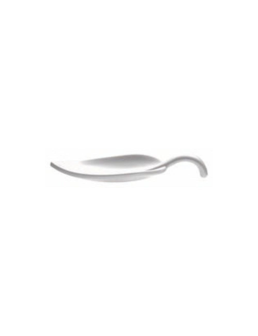 PADERNO white melamine leaf amuse-bouche spoon