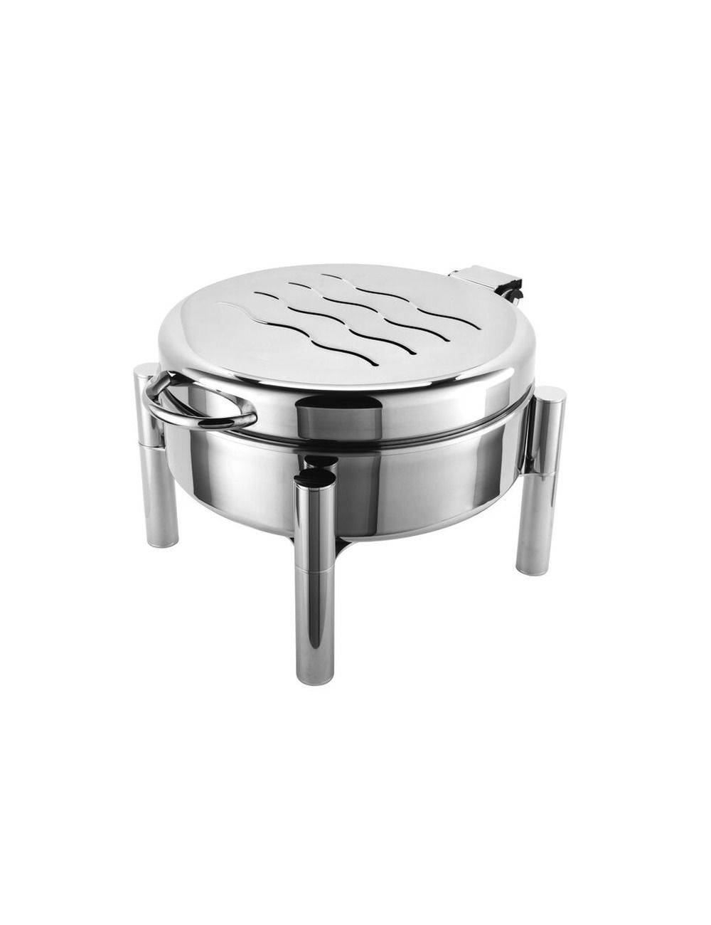 Stainless Round - Atlantic On Stand Chafing Dish Electric - PADERNO
