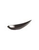 Black - Melamine Boat-Shaped Amuse-Bouche Spoon (x6) - PADERNO