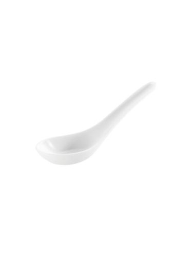 White - Melamine Chinese Spoon (x6) - PADERNO