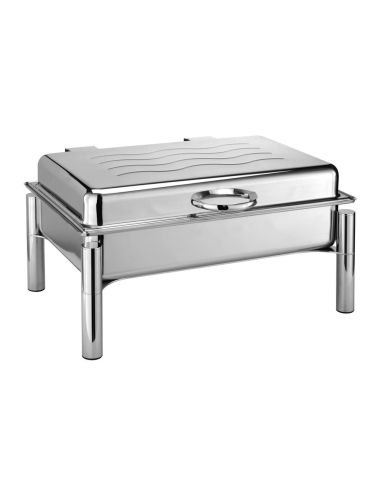 Stainless Rectangular - Atlantic On Stand Chafing Dish Solid Fuel - PADERNO