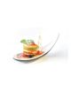 Black & White - Melamine Boat-Shaped Amuse-Bouche Spoon (x6) - PADERNO