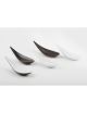 White - Melamine Boat-Shaped Amuse-Bouche Spoon (x6) - PADERNO