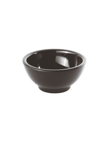 Black - Melamine Round Bowl (x6) - PADERNO
