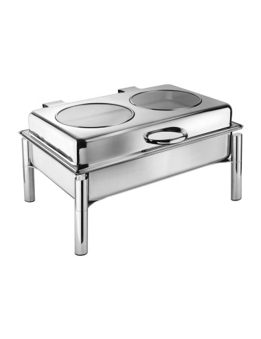 Rectangulaire vitré - Chafing dish Atlantic sur pieds électrique - PADERNO