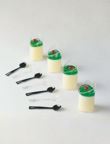 Bevelled Tube - Polystyrene Tasting Verrine (x100) - PADERNO