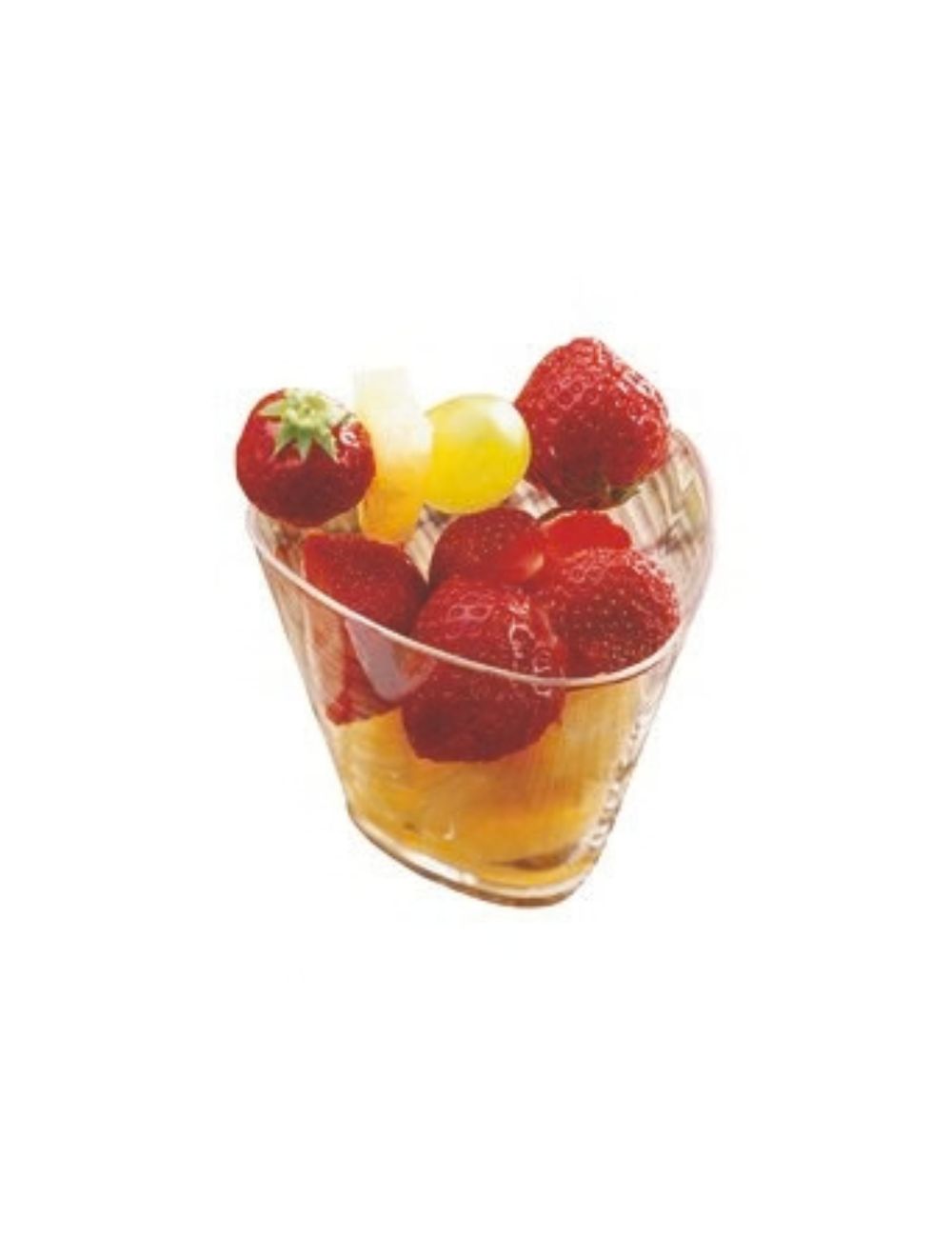 Verrine de dégustation Triangle en polystyrène 8,1 x 8,3 x H 6,5 cm, 120 ml, PADERNO