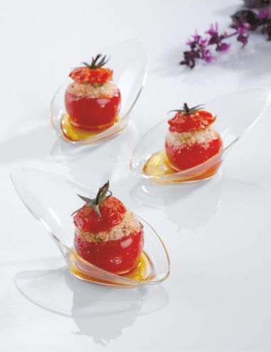 Slender Curved - Polystyrene Tasting Dish (x100) - PADERNO