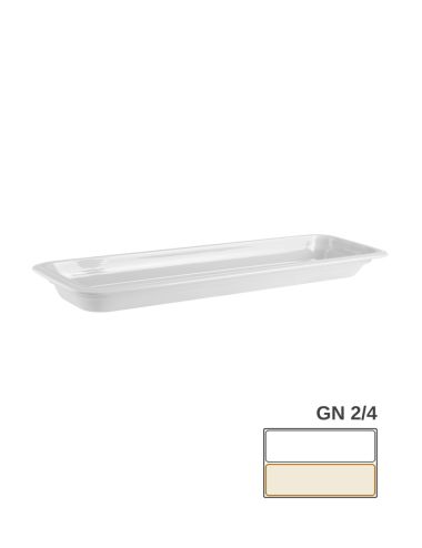 GN 2/4 - White Porcelain Gastronorm Container - PADERNO