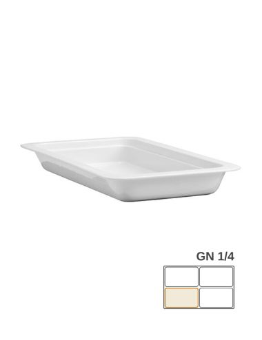 GN 1/4 - White Porcelain Gastronorm Container - PADERNO